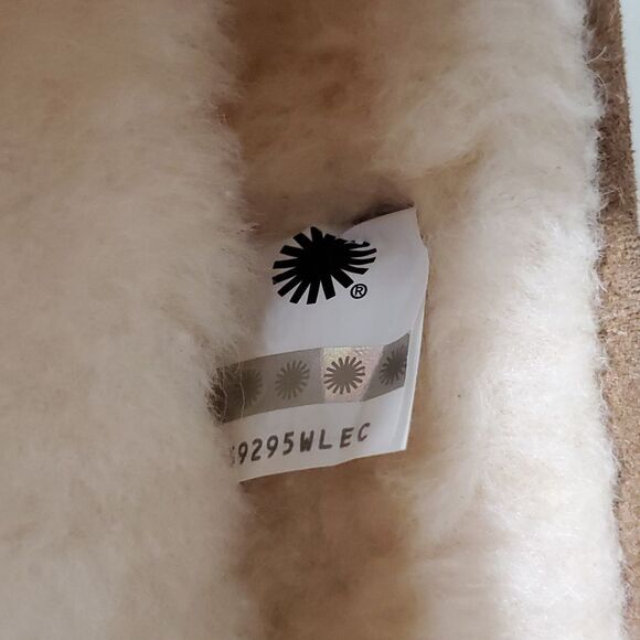 UGG Olsen Slipper Moccasin Chestnut Suede Wool Loafer Men's US 11 NIB - Picture 10 of 14